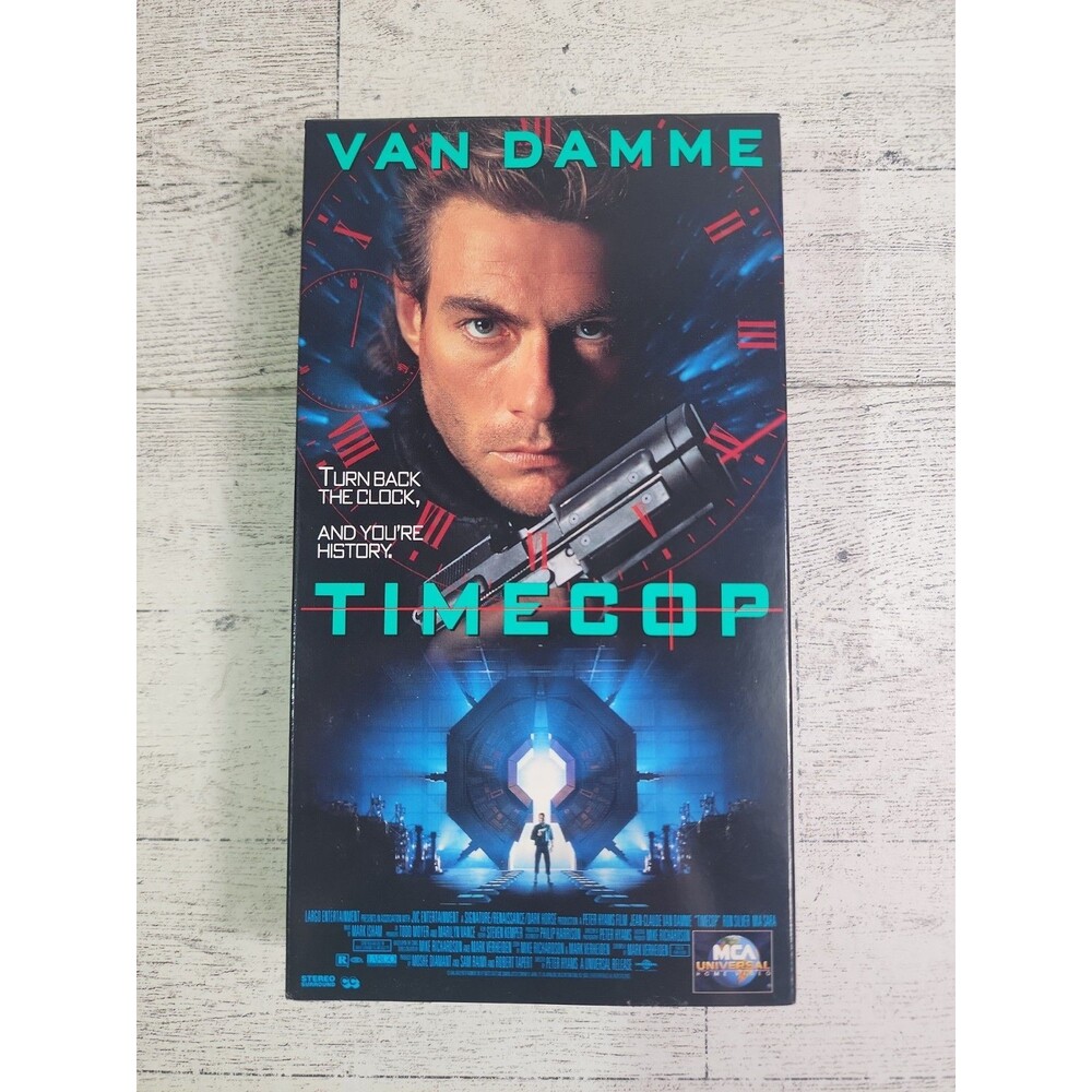 Vintage Van Damme "Timecop" VHS 1994 Movie JCVD 90s Martial Arts Action